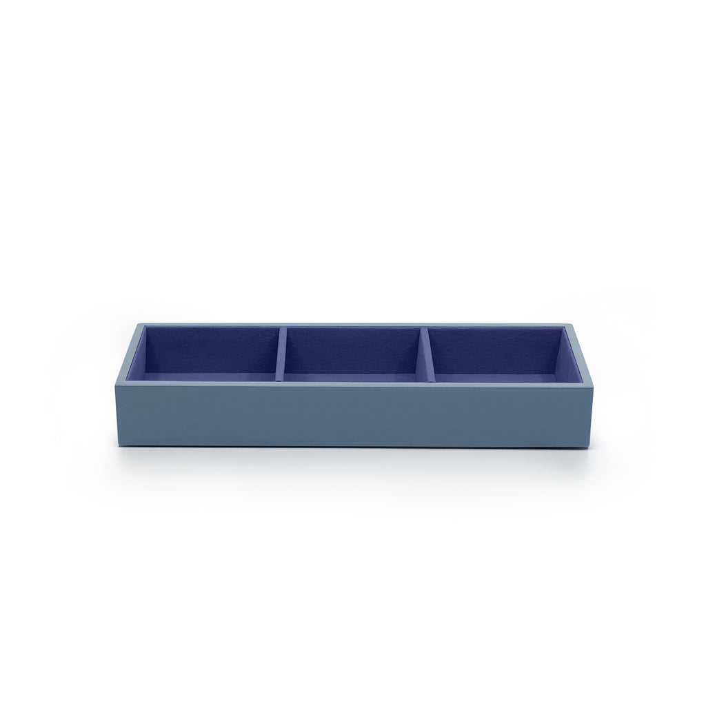 TRUNK COMPARTMENT INSERT, An open compartment insert for the base of your Trunk, designed to ensure your pieces are well organized and easy to see at all times. Available in Evening Blue, Blush, Mint and Midnight Navy. Due to the nature of lacquer, there