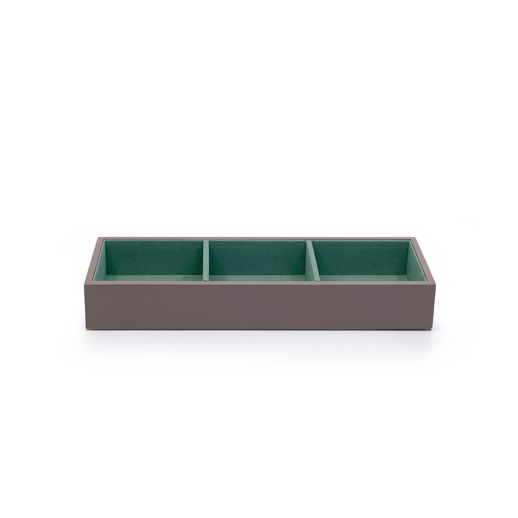 TRUNK COMPARTMENT INSERT, An open compartment insert for the base of your Trunk, designed to ensure your pieces are well organized and easy to see at all times. Available in Evening Blue, Blush, Mint and Midnight Navy. Due to the nature of lacquer, there