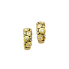 DIAMOND CANDY HOOPS, 18k yellow gold 
0.60ctw Brilliant cut diamonds 
Made in New York 
, Earrings, Alex Sepkus