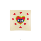 EYE LOVE TRINKET TRAY, 5"X5" 
100% Glass, TRAY, Lisa Bayer