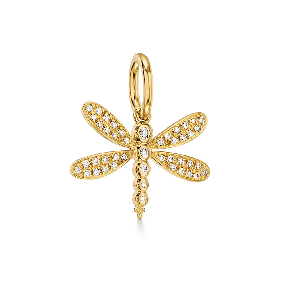 DRAGONFLY PENDANT, 18k yellow gold 
0.26tw diamonds 
, Pendant, Temple St. Clair