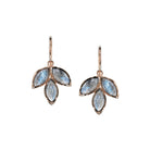 LABRADORITE EARRINGS, 18k rose gold 
Labradorite marquises 
Made in Los Angeles 
, Earrings, Irene Neuwirth