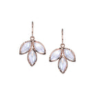 MOONSTONE EARRINGS, 18k yellow or gold 
Rainbow moonstone marquises 
Made in Los Angeles 
, Earrings, Irene Neuwirth
