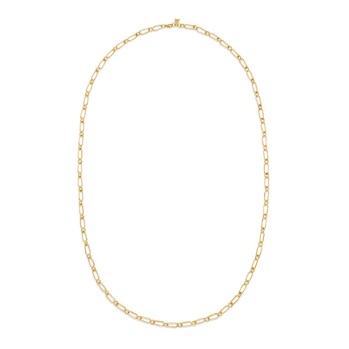 SMALL RIVER CHAIN, 18k yellow gold lobster clasp 32 inches in length, Necklace, Temple St. Clair